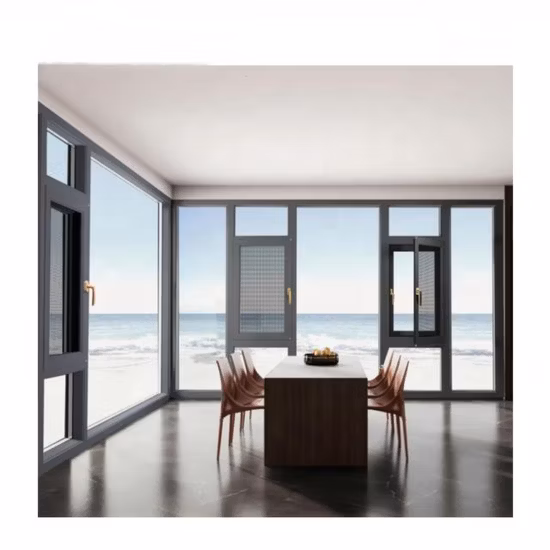 Norme australienne à rupture de pont thermique, insonorisée, étanche, aluminium, fenêtre inclinable et tournante en aluminium, nouvelle conception de gril simple, à battants en métal et en bois, prix des fenêtres à battants